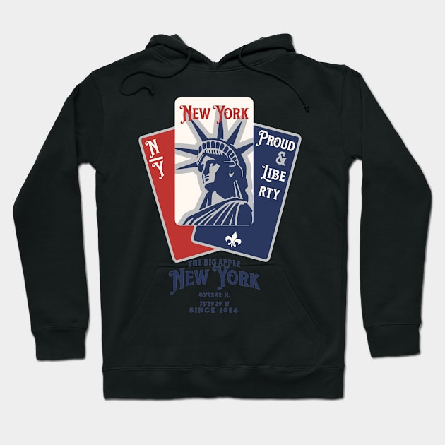 New york playing cards graphic. Hoodie by unremarkable